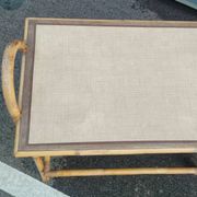 Vintage rattan coffee table