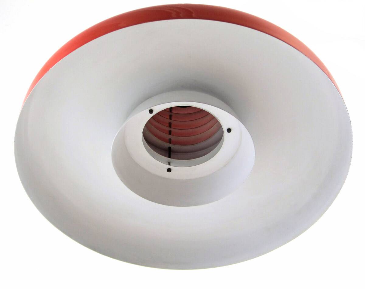 Ferrari red Hans Agne Jakobsson mid-century pendant