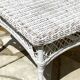 Table basse de jardin rotin vintage