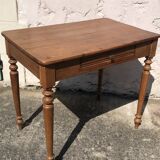 Wooden desk with drawer, Louis Philippe