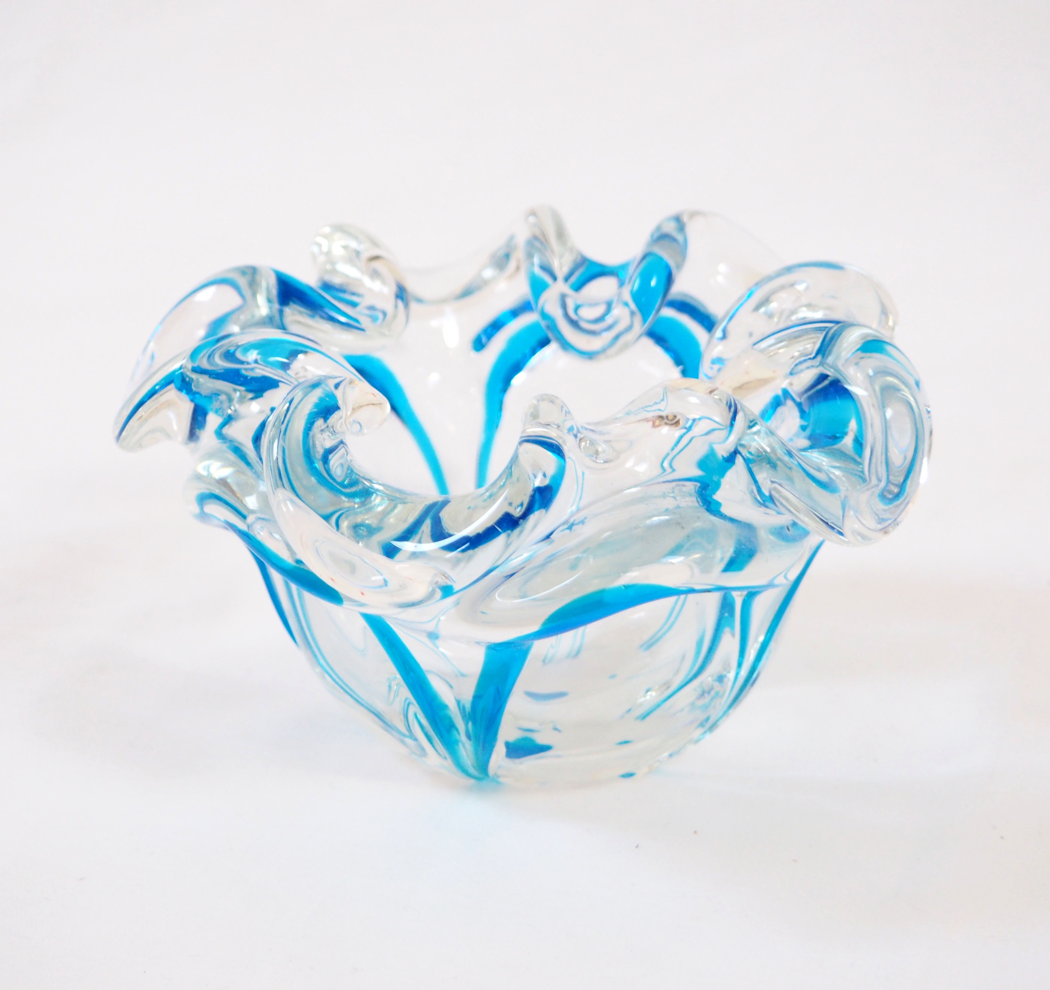 50s crystal ashtray