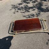 old serving trolley / cart / table on wheels / vintage