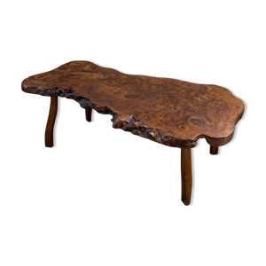 Table basse en orme massif