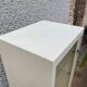 Medical cabinet showcase metal and vintage industrial glass 1950