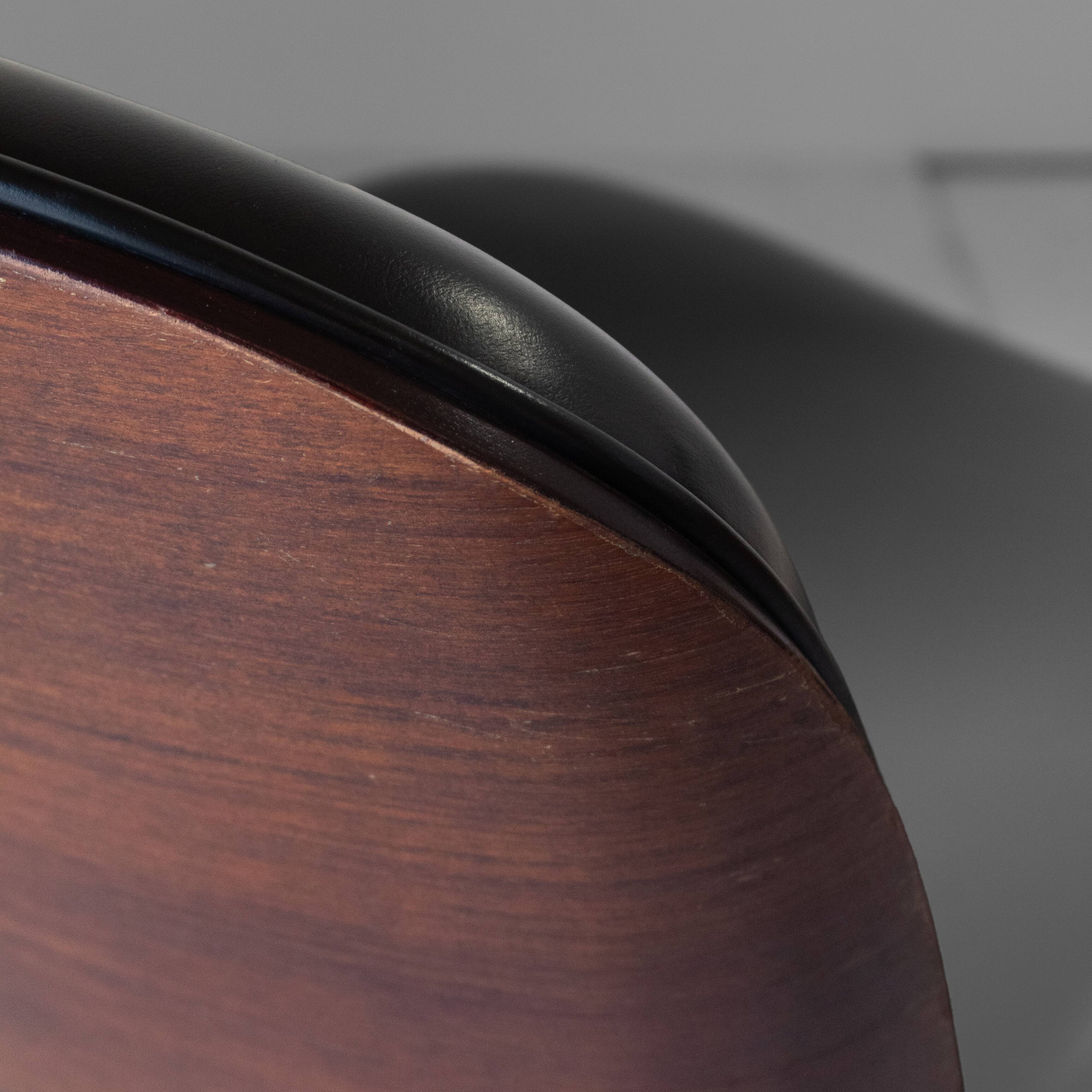 First Edition "Parioli"  Leather Office Chair by Ennio Fazioli for MIM Roma