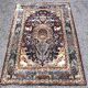 Tapis d'orient persan iran ispahan laine et soie 150x225cm
