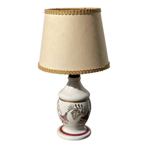 Lampe vintage en porcelaine - blanche