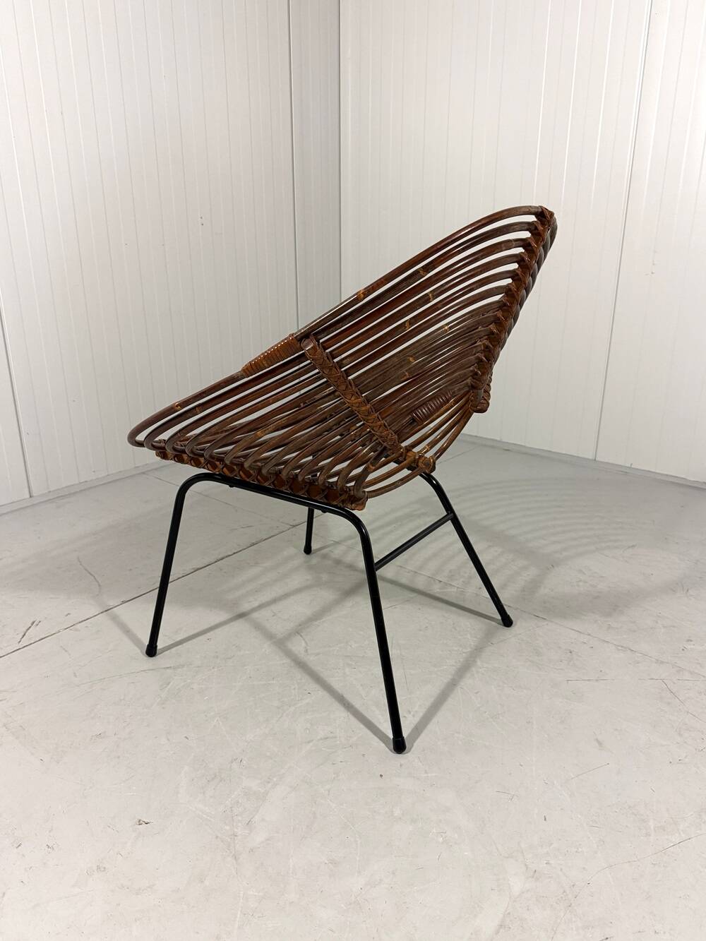 Rattan easy chairs by Rohé Noordwolde, Netherlands 1950-60’s