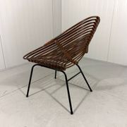 Rattan easy chairs by Rohé Noordwolde, Netherlands 1950-60’s