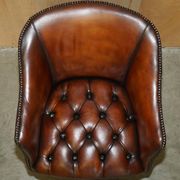 Fauteuil capitaine Chesterfield victorien restauré