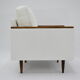 Original 70's armchair ZWP-08, fully restored, Bouclé, white