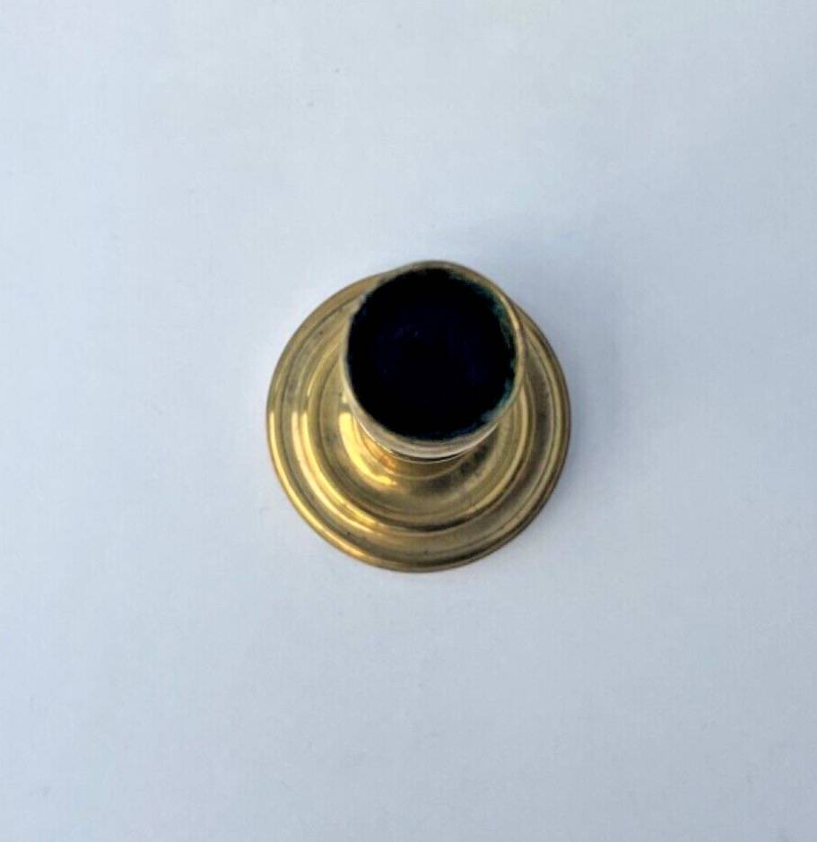 Antique Brass Candle Holder - Elegant, Authentic, Vintage Decor