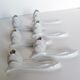 6 white porcelain knife holders