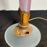 Marchand Paris glass paste lamp, Art Nouveau