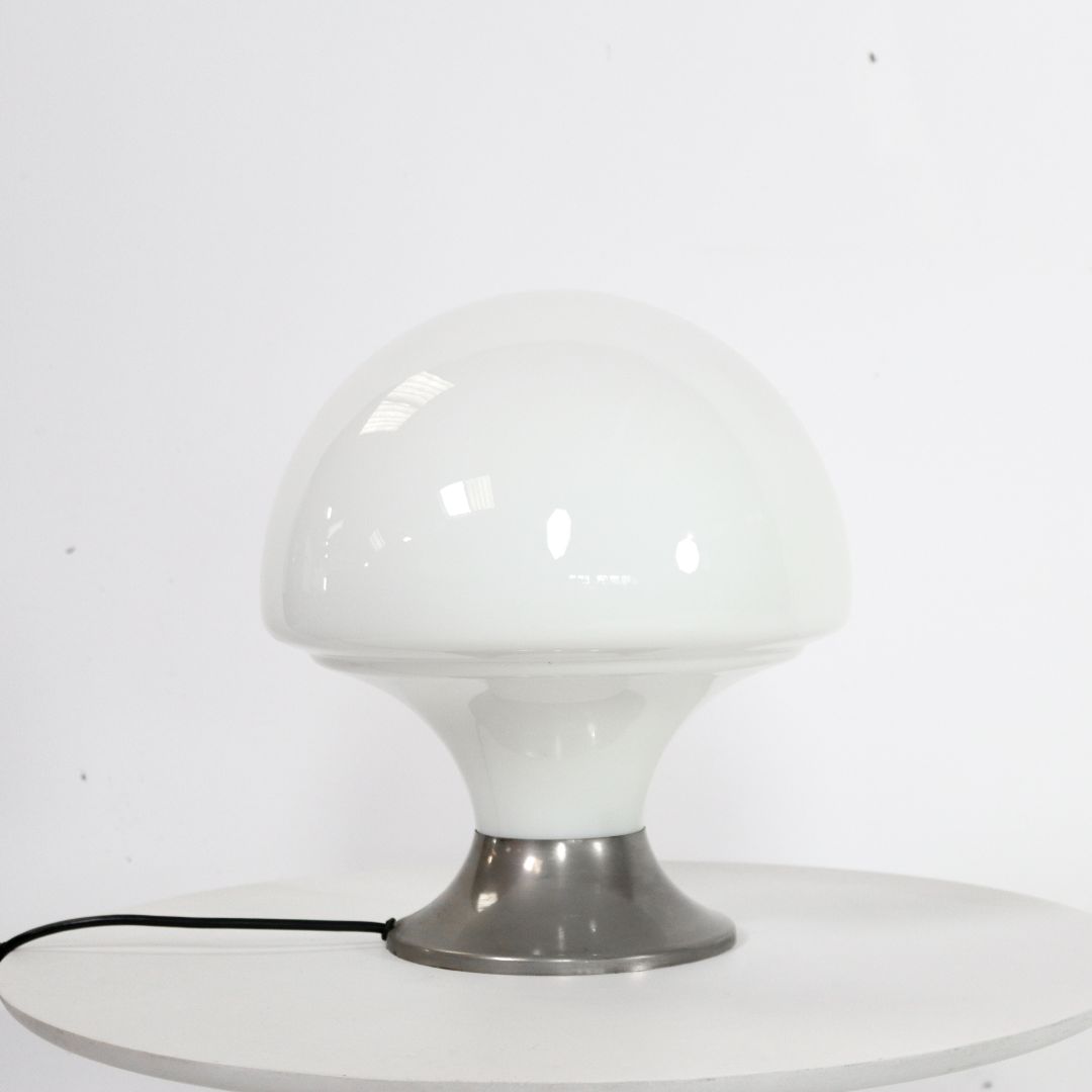 Space age glass table lamp 1970s