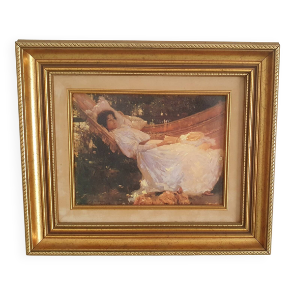 Reproduction sur toile - The Arbour par Sir Alfred Munnings