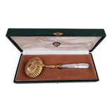 Silver and gilt silver sugar sifting spoon