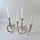 Pair of pretzel candlesticks by Dorothy Thorpe, circa 1970s