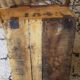 Caisse en bois encre noir rouge 1845