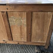 Louis Philippe style sideboard in solid walnut with 3 doors and 1 pull-out shelf.