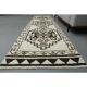 1970s Vintage Turkish Handmade Wool & Cotton Beige Runner Rug 96x361