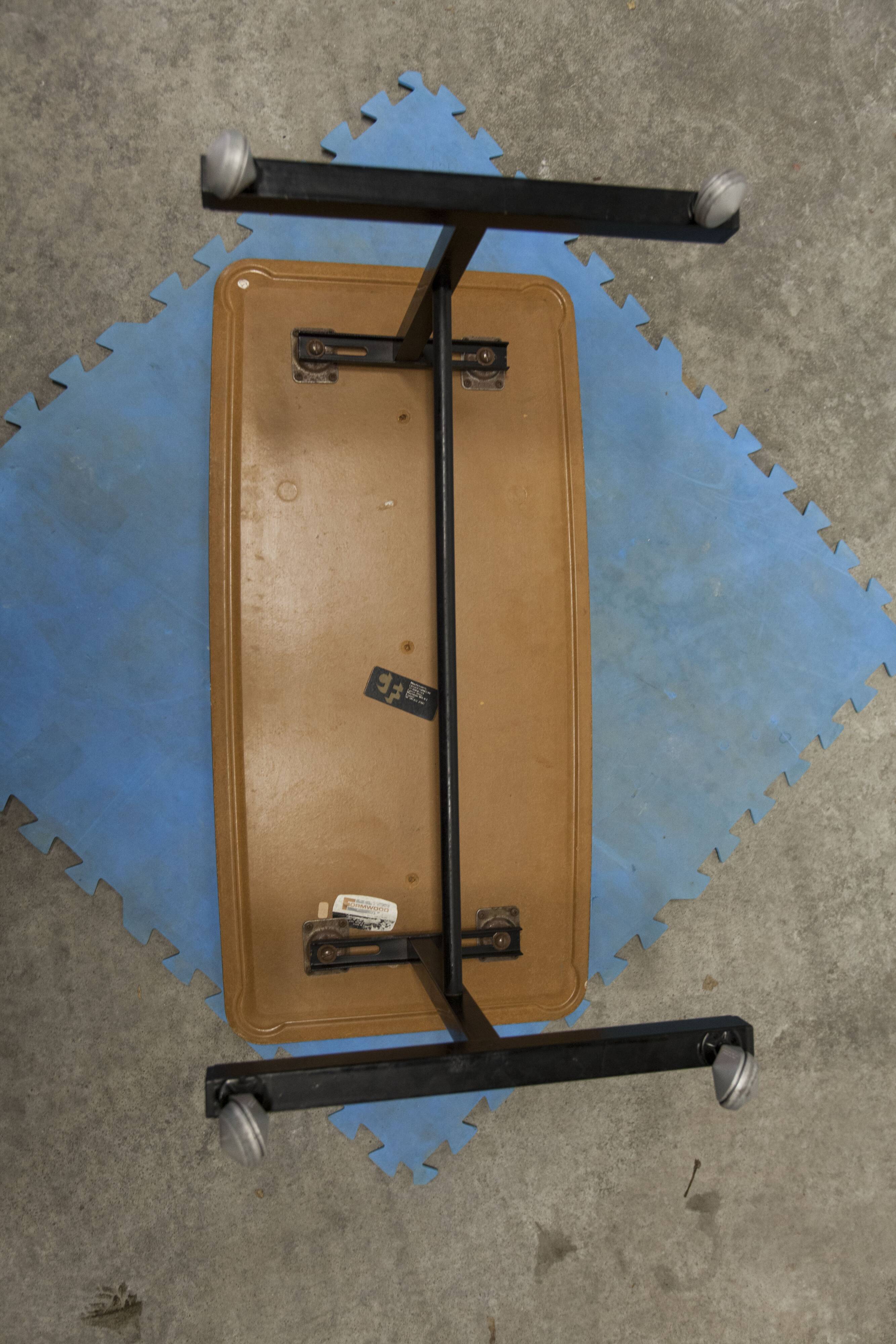 Forwood coffee table on wheels made in England 1970