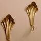 Pair of vintage Swedish brass sconces by Arvika