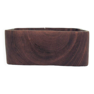 vintage teak square bowl