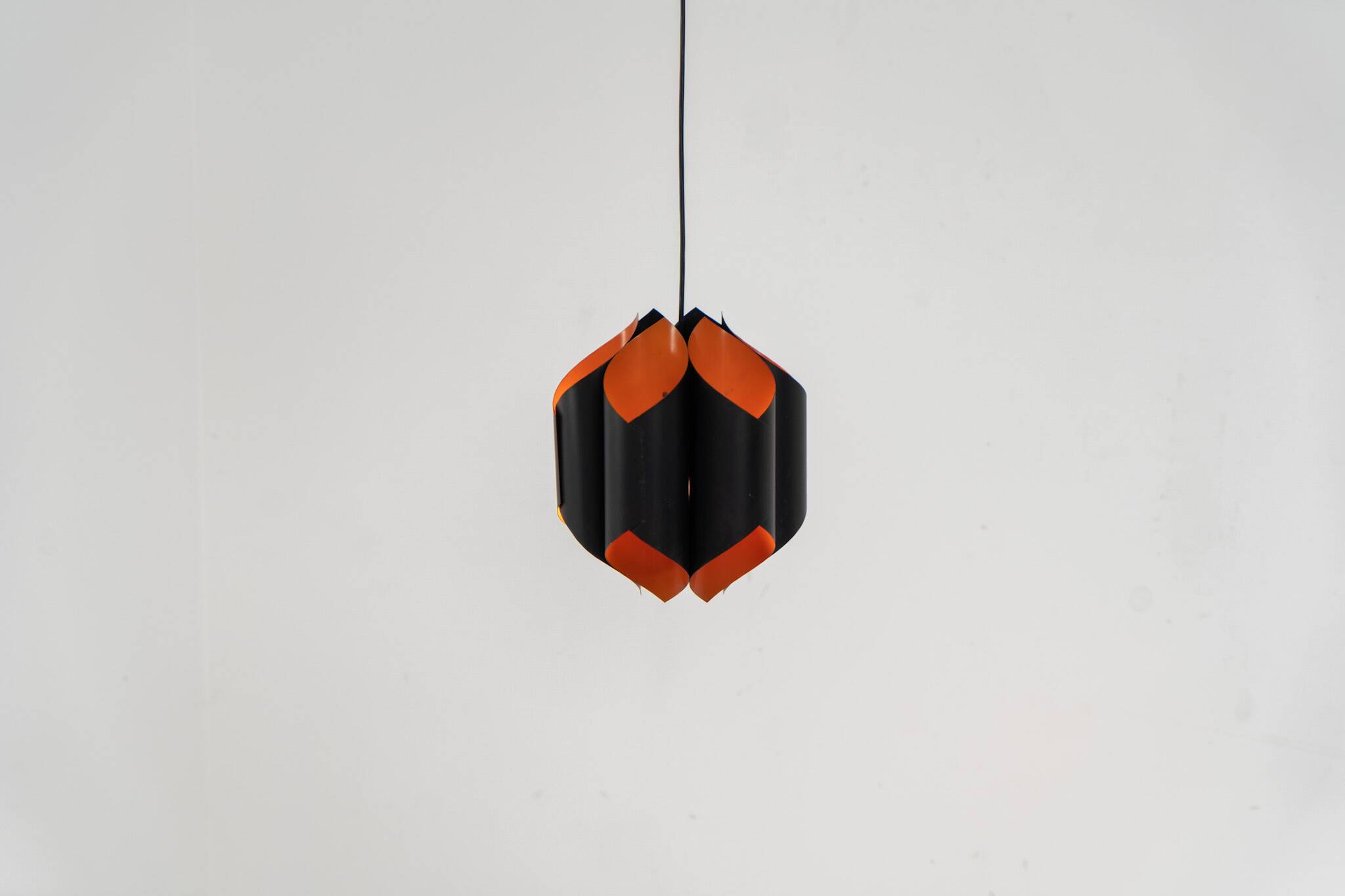 Sculptural pendant light by Bent Karlby for Lyfa