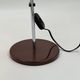 Stralux SZ 21 desk lamp, brown lacquer and chrome, 1970s.