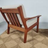 Pair of teak chairs Juul Kristensen for Glostrup Denmark 1960s