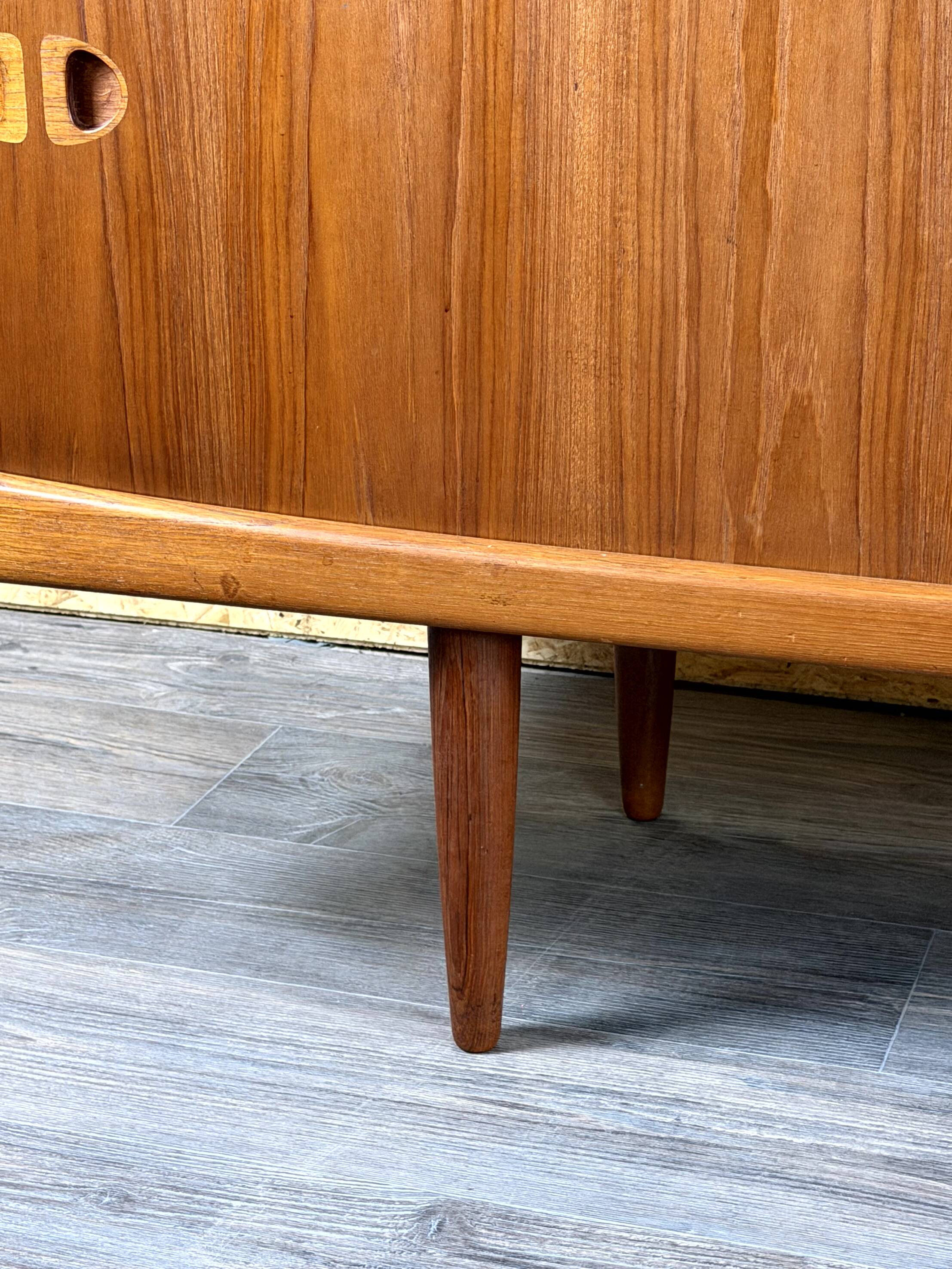 1960s 1970s Teak Sideboard Credenza H.W. Klein Bramin Danish Modern Design