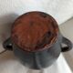 Nehou pottery vase signed Hamel