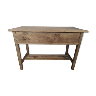 Solid oak workshop table