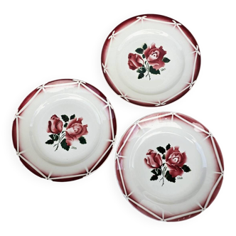 Assiettes plates Cibon x3