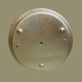Large gold wall or ceiling flush mount glass light