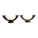 Pair of Gien Art Deco Candlesticks