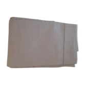 Linen sheet, bordered by a handmade day