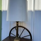 Jansen style brass table lamp