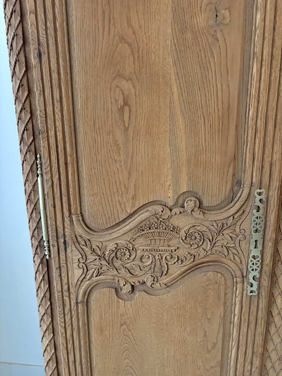 Norman oak cabinet with sandblasted finish