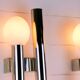 chrome wall lamp by Gaetano Sciolari - Italy, 1970s