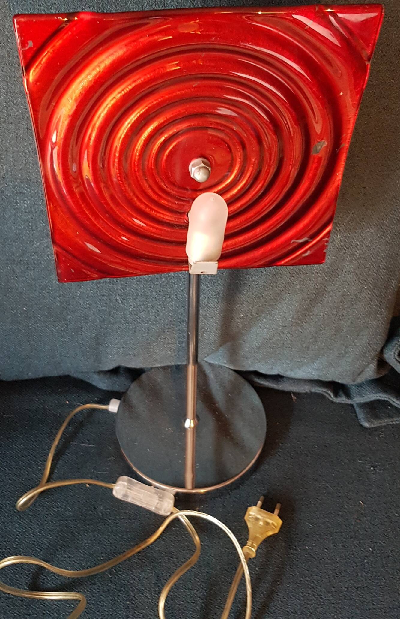 Late 70's psychedelic style reflective lamp