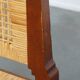 Set of four rattan Art Deco design dining chairs with high back