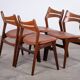Vintage Danish Dining Chairs in Teak by Erik Buch, 1960s, Set of 4