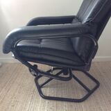 Unico relax armchair in leather from the 70s Made in Denmark
