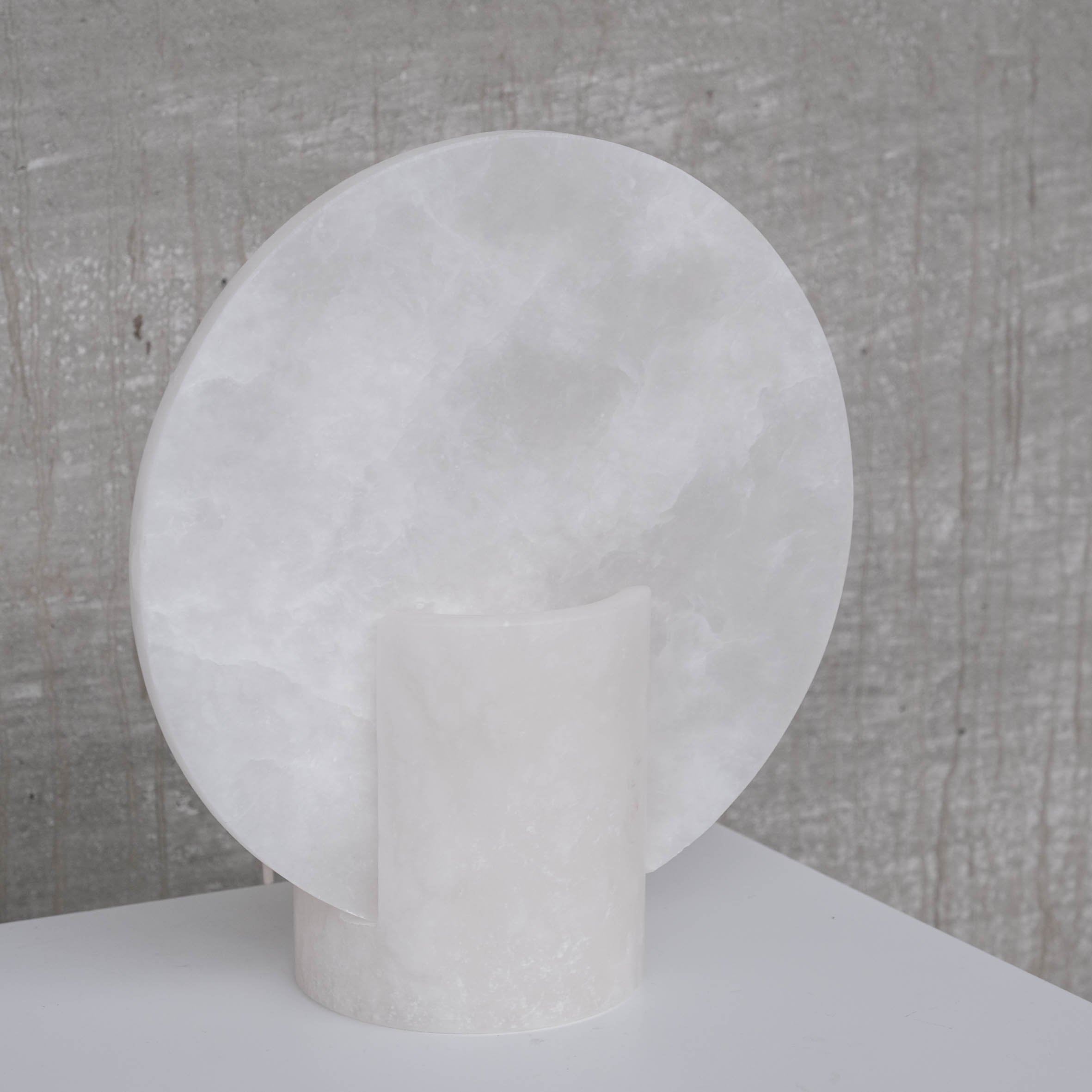 Pair of alabaster spanish table lamps