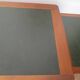 minister's desk - 2 drawers - solid wood - faux leather writing pad - Louis Philippe