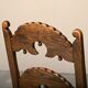 Pair Antique Yorkshire Back Stools / Side Chairs solid Oak, England 18th Ce