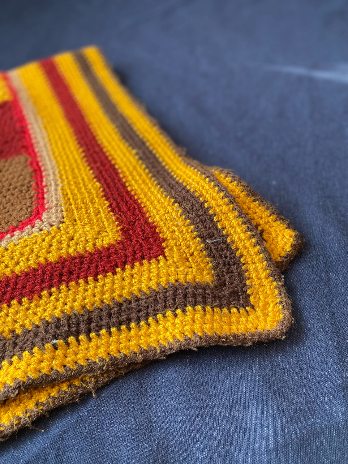 Wool patchwork plaid