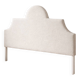 Tête de lit en tissu bouclette beige